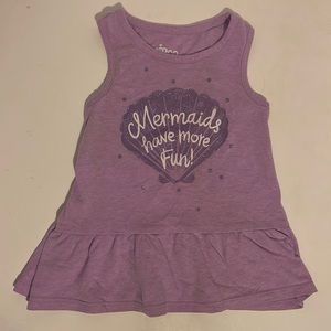 4T Mermaids Have More Fun Purple Seashell Tank Top